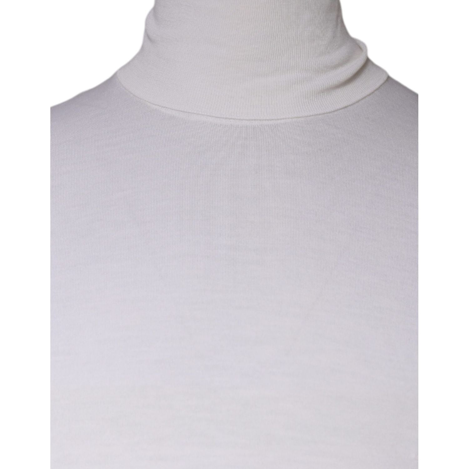 Dolce & Gabbana White Long Sleeve Turtleneck Men Pullover Sweater