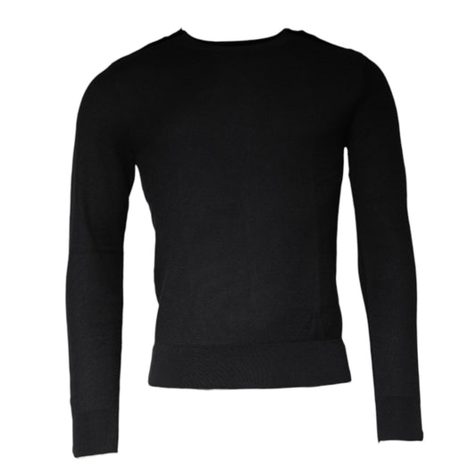 Dolce & Gabbana Black Long Sleeve Crew Neck Pullover Sweater TSH87079-46