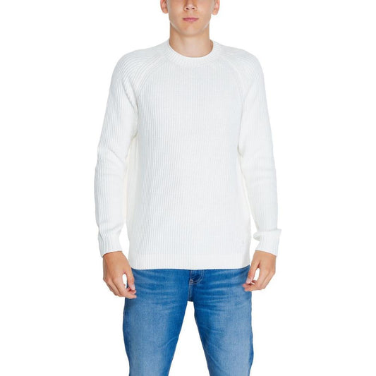 Calvin Klein Jeans White Organic Cotton Sweater CA-14569000008-IT52 | XL