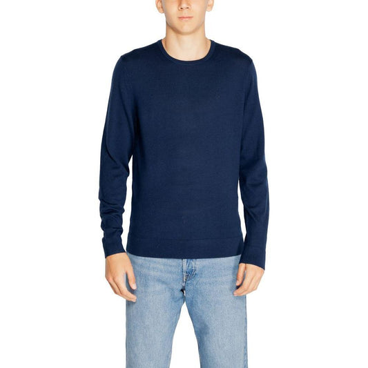 Calvin Klein Blue Recycled Wool Sportswear CA-14587100010-IT44 | S