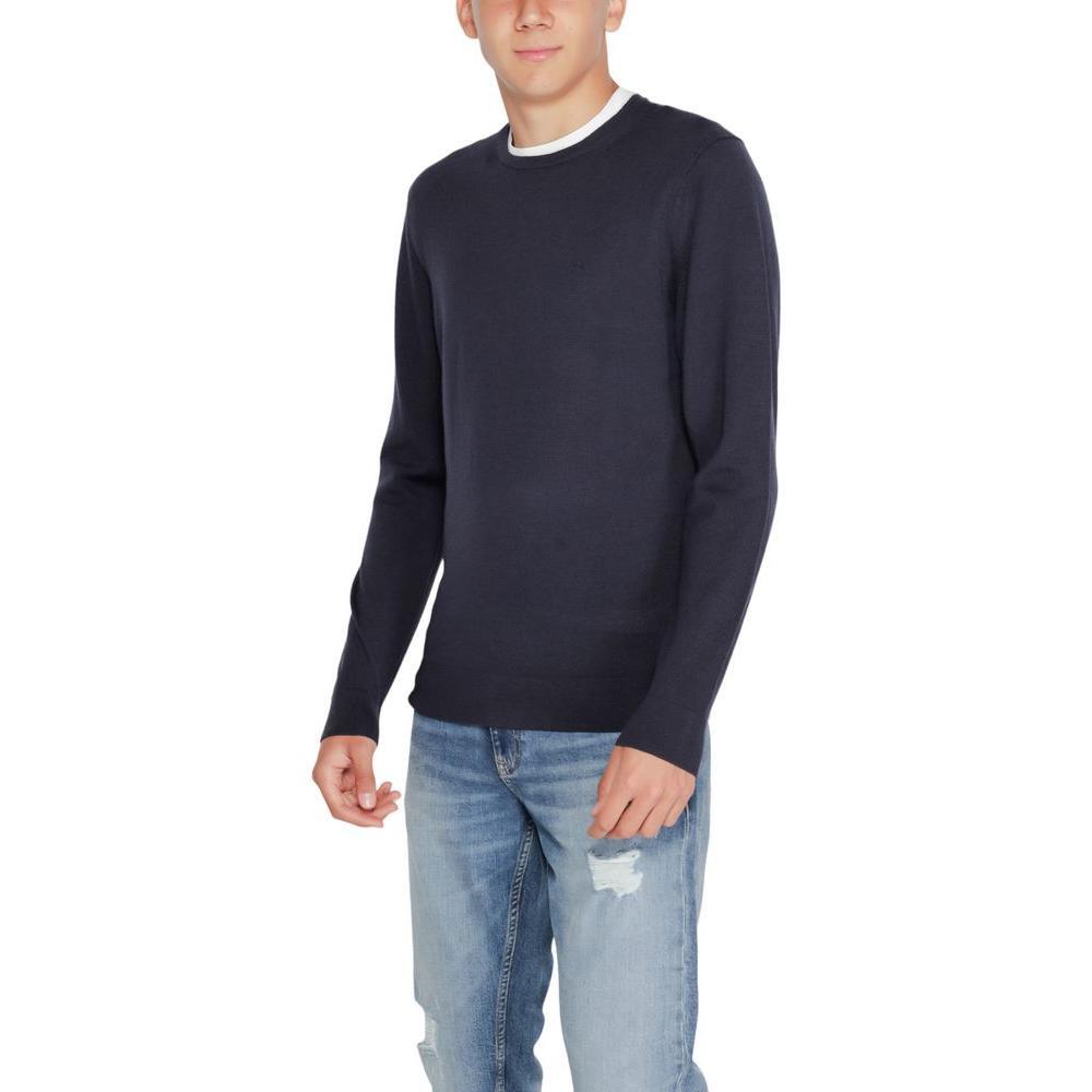 Calvin Klein Blue Recycled Wool Sportswear CA-14587100128-IT44 | S