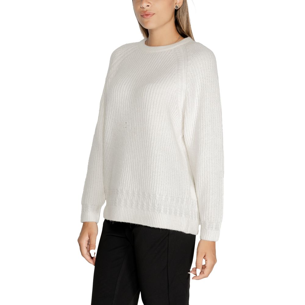 Guess White Polyester Sweatshirt