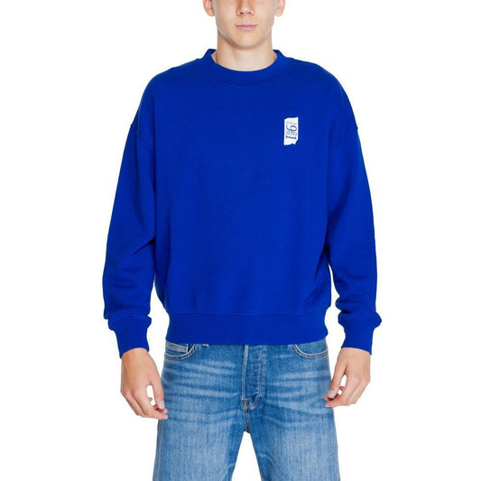 Replay Blue Cotton Sweatshirt RE-14825300010-IT44 | S