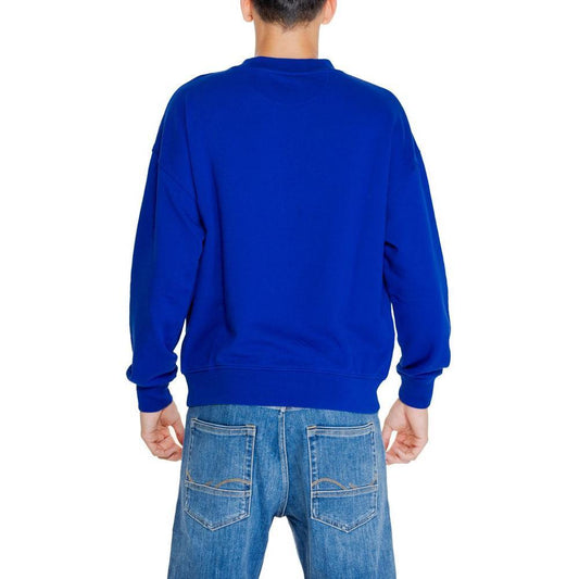Replay Blue Cotton Sweatshirt RE-14825300010-IT44 | S