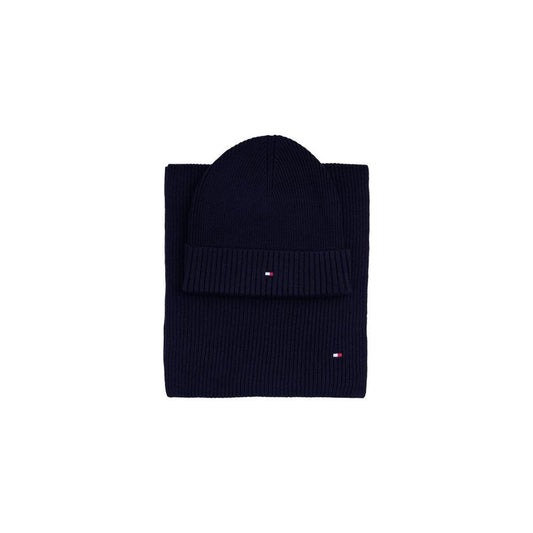 Tommy Hilfiger Blue Cotton Scarf TOHI-15658000010