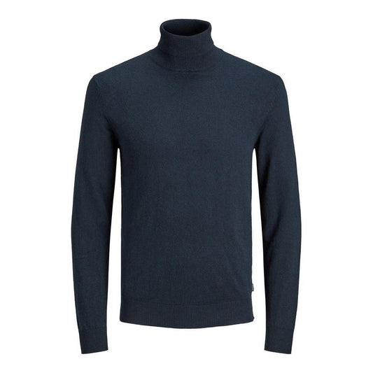 Jack Jones Blue Cotton Turtleneck JA-3448600010-IT42 | XS