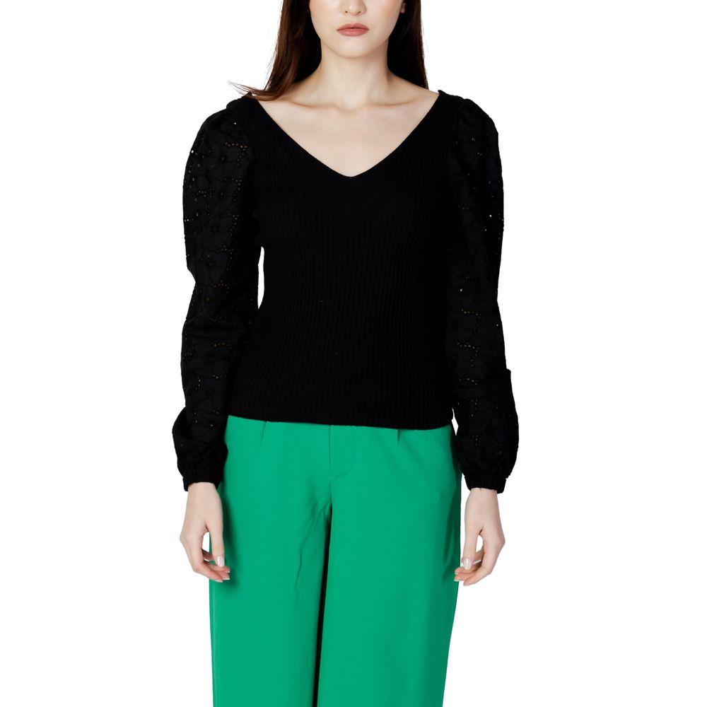 Only Black Cotton Sweatshirt