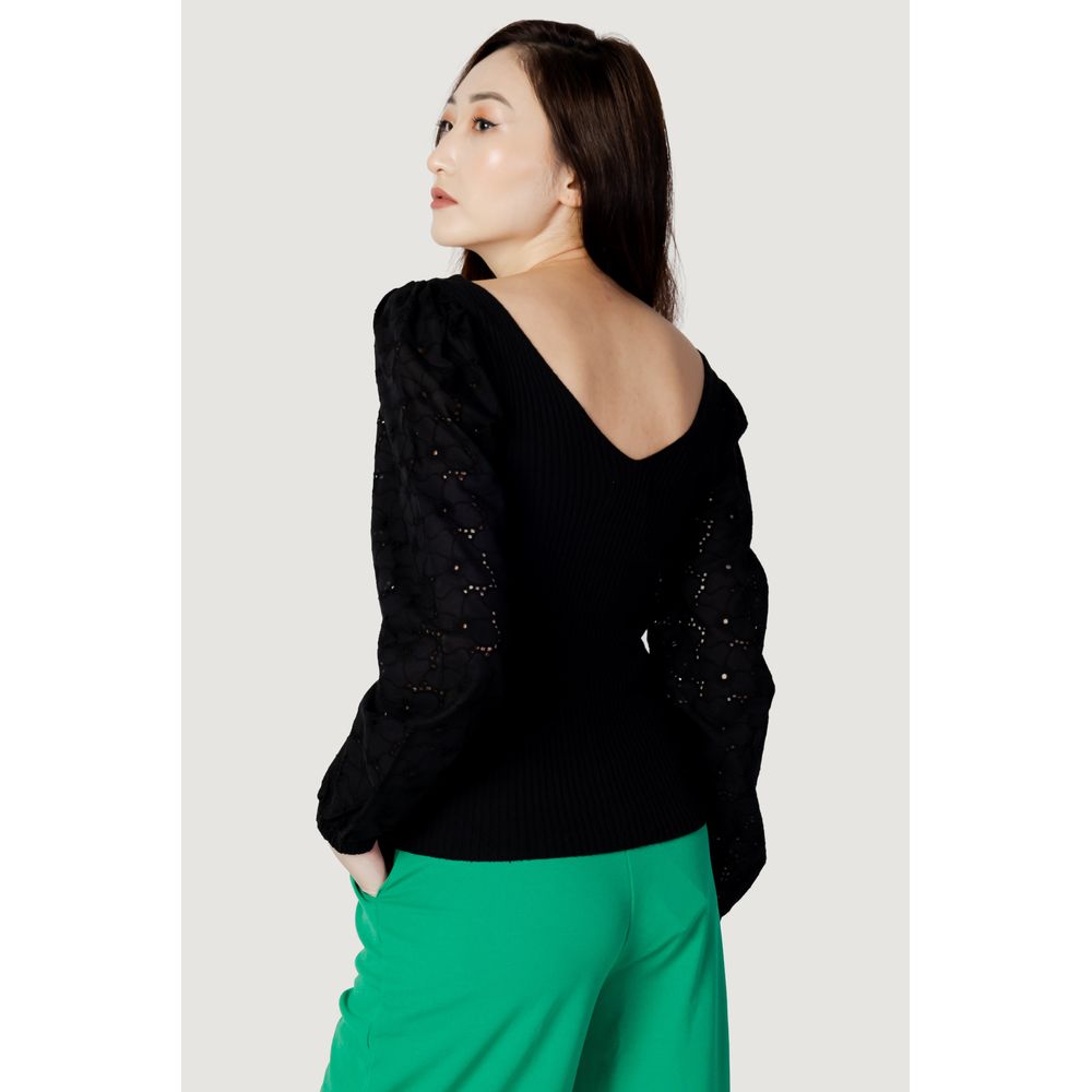 Only Black Cotton Sweatshirt