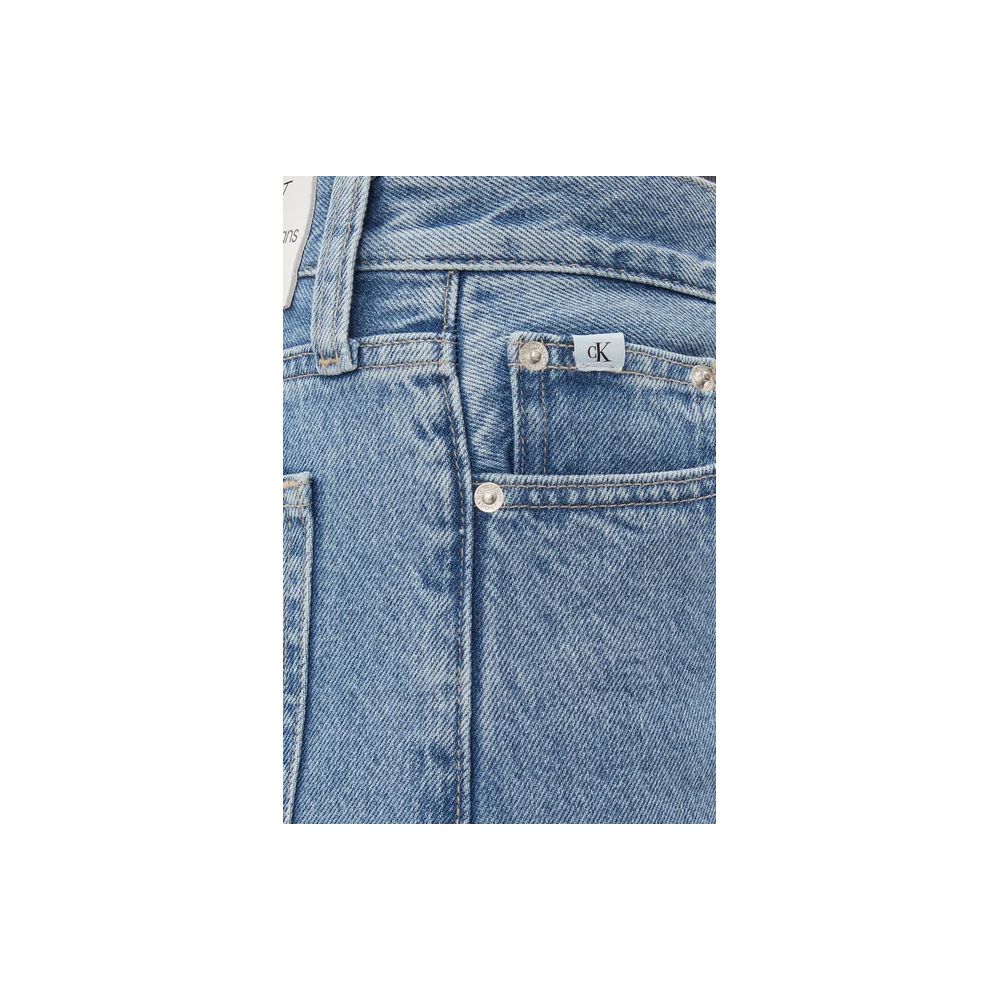 Calvin Klein Jeans Light Blue Cotton Relaxed Fit Jeans