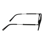 Side view of Tod's Black Men Glasses Frame with acetate full-rim and demo plastic lenses.