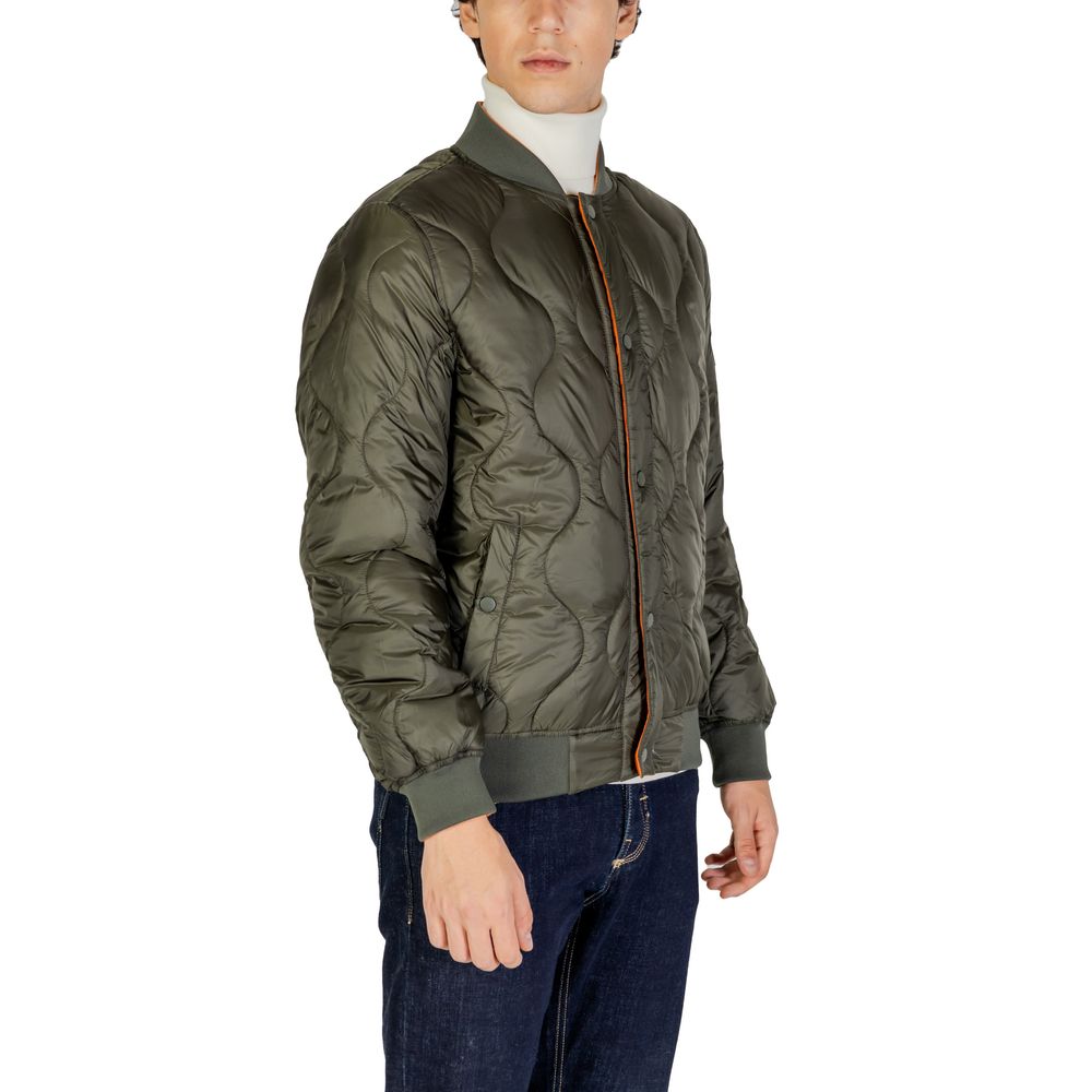 Gianni Lupo Green Polyamide Bomber