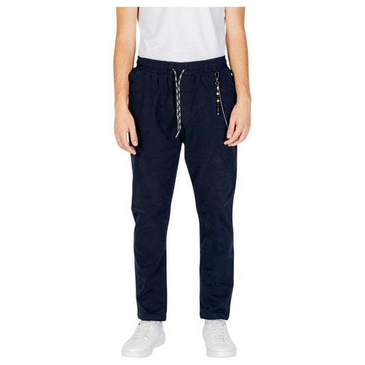 Gianni Lupo Blue Cotton Pant GI-14788300010-IT52 | XL