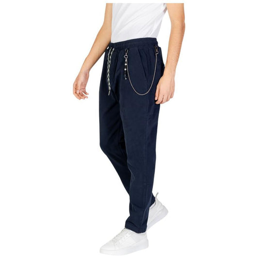 Gianni Lupo Blue Cotton Pant GI-14788300010-IT52 | XL