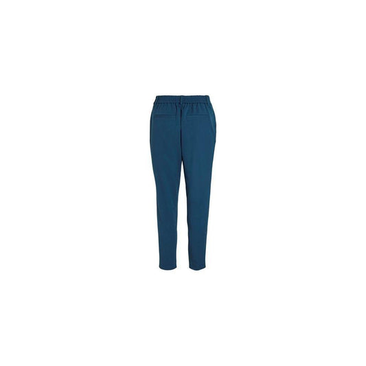 Vila Clothes Blue Polyester Pant VI-12634100582-34 | XXS