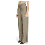 Morgan De Toi Green Cotton Pant MO-14792600149-IT40|S