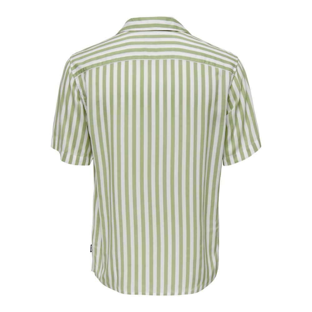 Only & Sons Green Viscose Shortsleeve