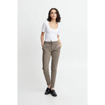 ICHI Gray Polyester Pant