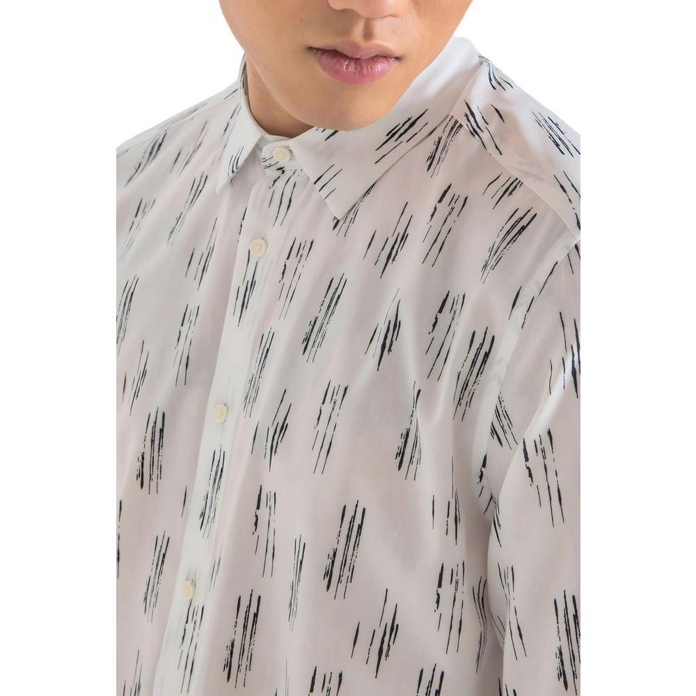 Antony Morato White Viscose Shirt AN-13369000008-IT48 | M