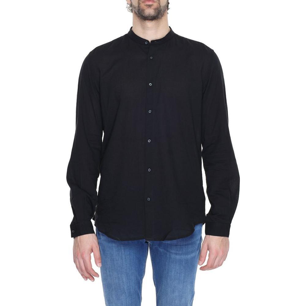 Antony Morato Black Cotton Shirt AN-13369900009-IT54 | XXL