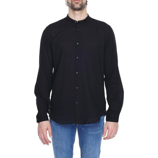 Antony Morato Black Cotton Shirt AN-13369900009-IT54 | XXL