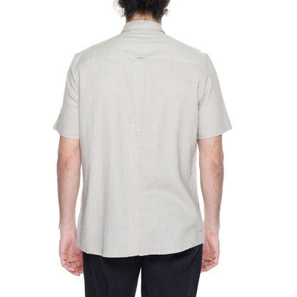 Antony Morato Beige Linen Shortsleeve
