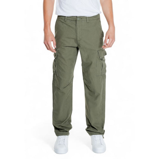 Jack Jones Green Cotton Cargo Pants