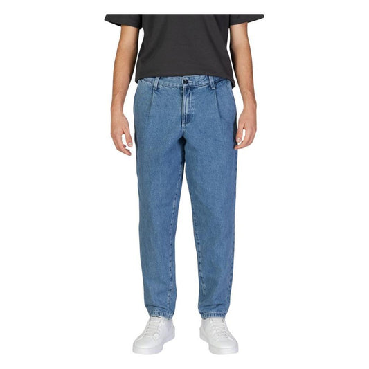 Jack Jones Blue Cotton Relaxed Fit Jean JA-15819100176-W28 | L32