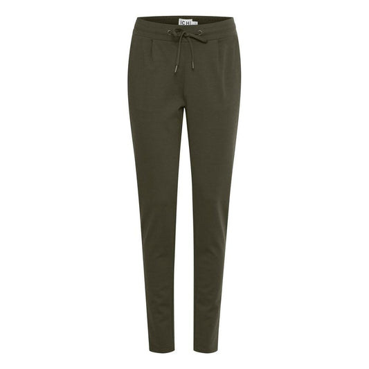ICHI Green Polyester Pant IC-13338700149-IT44|L