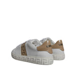 Versace White Brown Greca Print TPU Low Top Men Sneakers Shoes MV6394-38