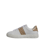 Versace White Brown Greca Print TPU Low Top Men Sneakers Shoes MV6394-38