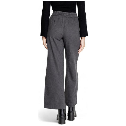 Jacqueline De Yong Gray Cotton Pant JA-14835300153-M/32