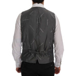 Dolce & Gabbana Gray STAFF Cotton Striped Vest SIG60354-1