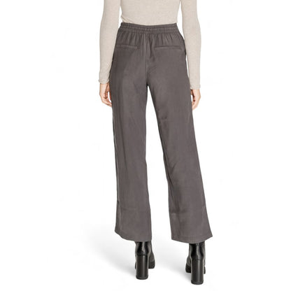 Jacqueline De Yong Gray Viscose Casual Pants