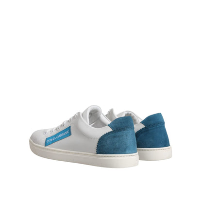 Dolce & Gabbana White London Calf Leather Sneakers Shoes