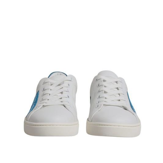 Dolce & Gabbana White London Calf Leather Sneakers Shoes