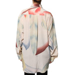 Etro Beige Printed Collared Buttoned Long Sleeves Blouse Top