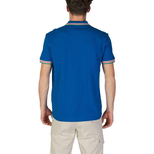 Hugo Boss Blue Cotton Polo Shirt BO-15825000126-IT44 | S