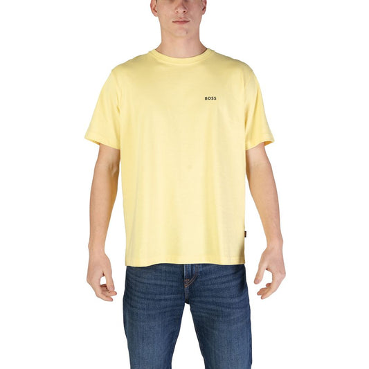 Hugo Boss Yellow Cotton T-Shirt BO-15917200135-IT46 | M