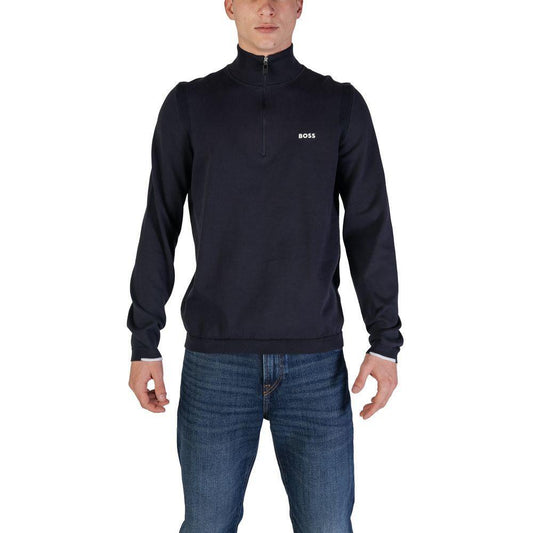 Hugo Boss Blue Cotton Cardigan BO-15919500010-IT46 | M