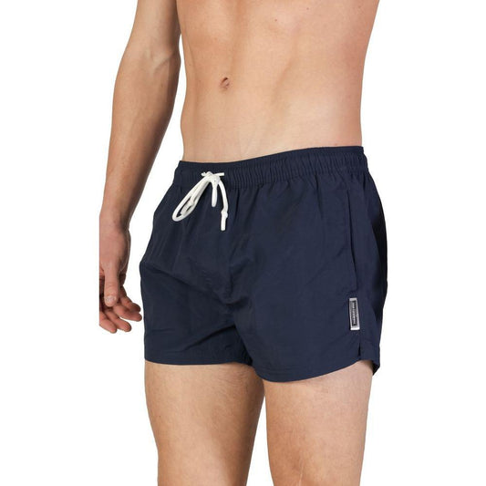 Hamaki-Ho Blue Polyester Swim Short HA-15940000010-IT44 | S
