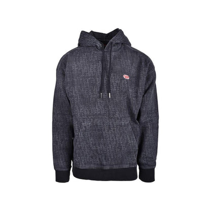 Diesel Gray Cotton Hoodie