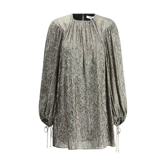 Chloé Silk lamé mini Dress CH-CH25SRO142980YY-IT38 | S