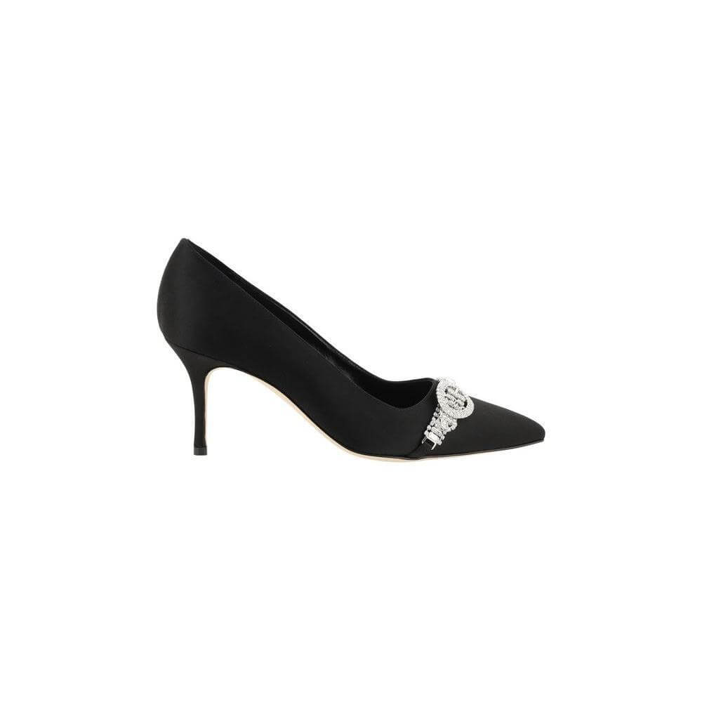 Manolo Blahnik Black Asapump Satin Pumps MA42419280015BB-40-FBB-352