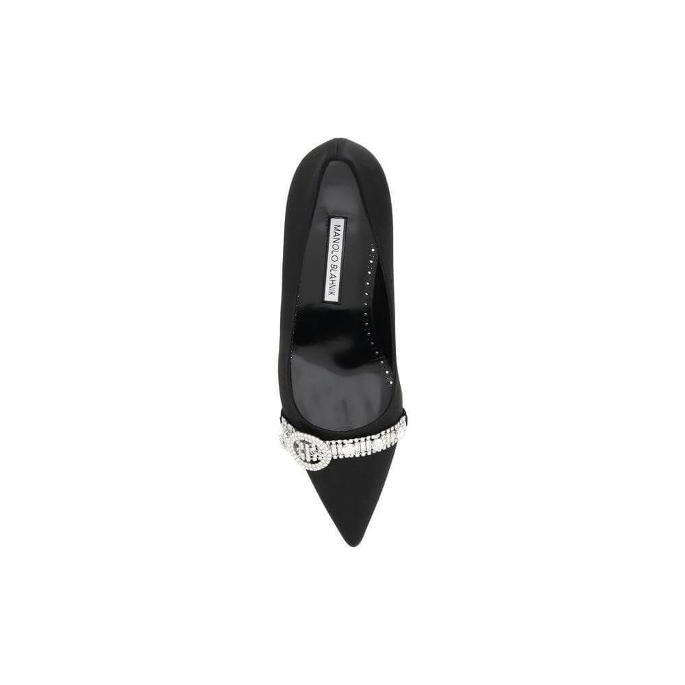 Manolo Blahnik Black Asapump Satin Pumps MA42419280015BB-40-FBB-352