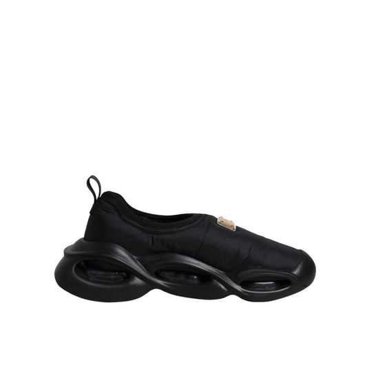 Dolce & Gabbana Black Slip On Wave Low Top Men Sneakers Shoes
