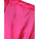 Dolce & Gabbana Pink Silk Collared Button Down Men Shirt TSH87287-43