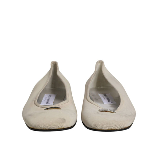 Dolce & Gabbana Beige Fabric Slip On Ballerina Flats Shoes LA12232-39