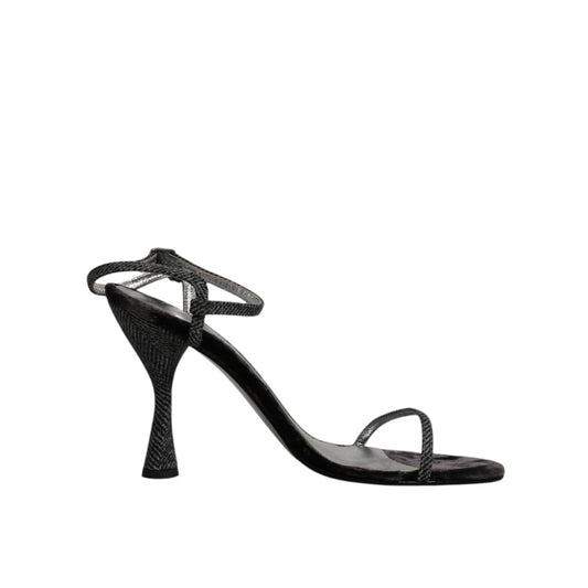 Dolce & Gabbana Black Ankle Strap High Heels Sandals Shoes LA12235-40