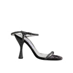 Dolce & Gabbana Black Ankle Strap High Heels Sandals Shoes
