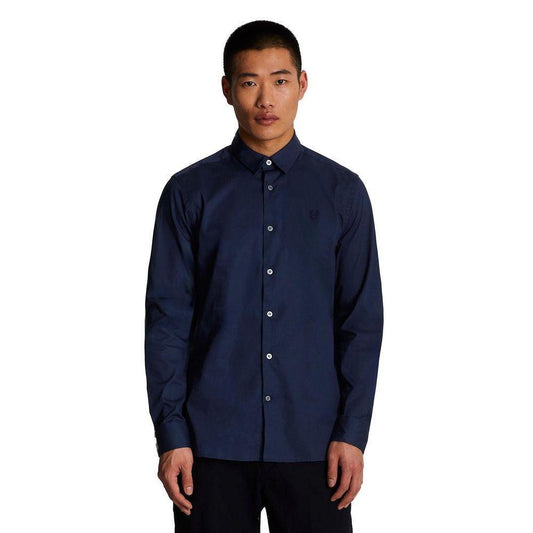 Lyle & Scott Blue Cotton Shirt LY-15823600128-IT48 | L